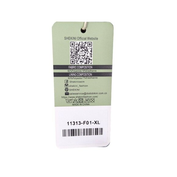 Shekini Womens Swim Dress Black Size XL Slimming Textured One Piece Swim NEW - Picture 4 of 7